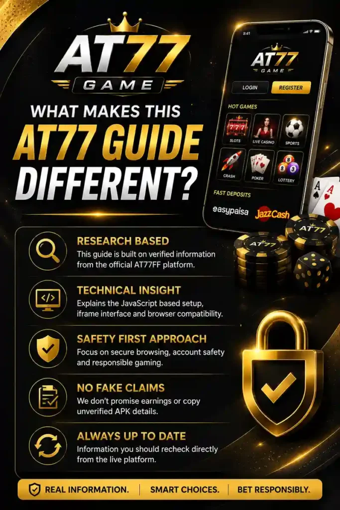 What makes the AT77 Game guide different