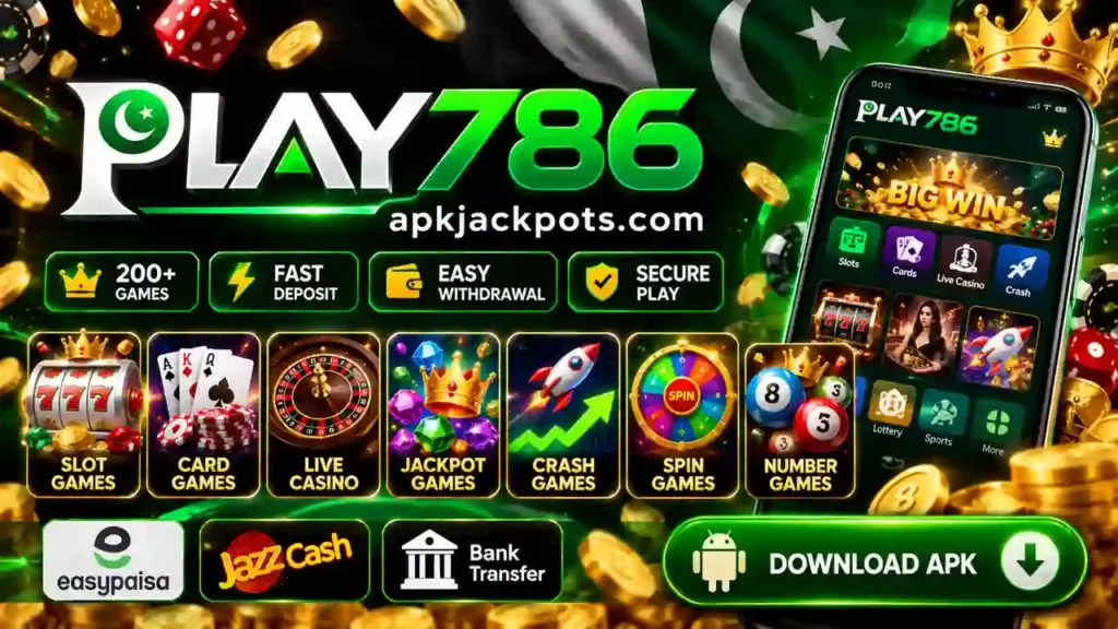 Play786 Game Pakistan APK download banner