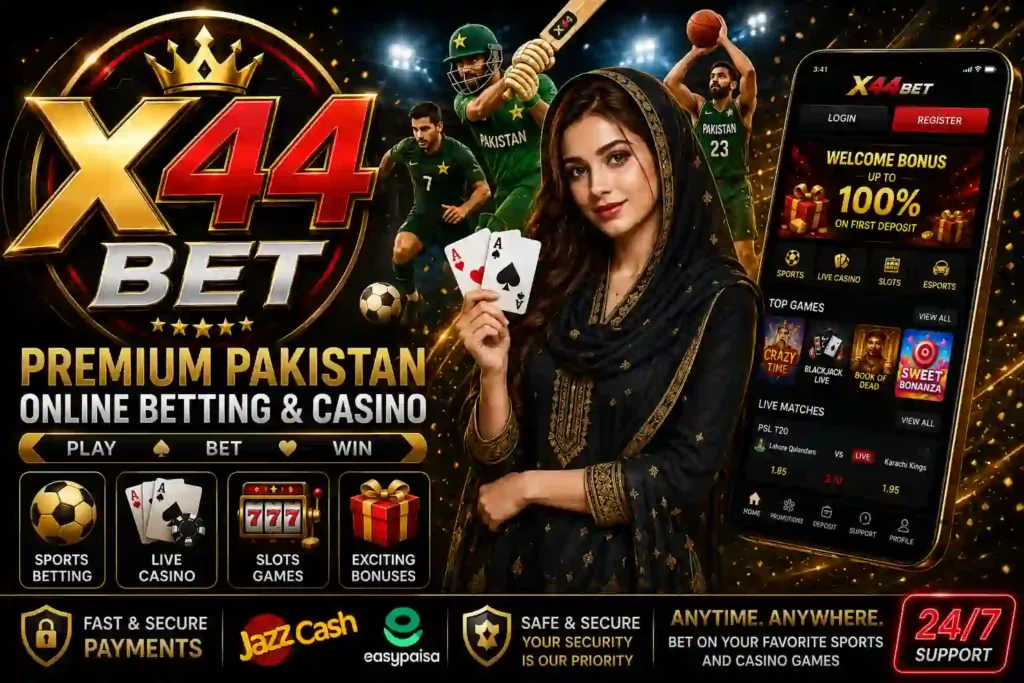 X44 Bet gaming platform banner